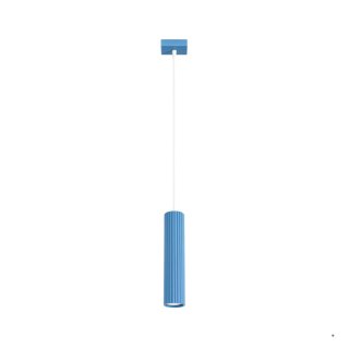 Sollux Lighting Lampa wisząca KARBON 1 błękitna