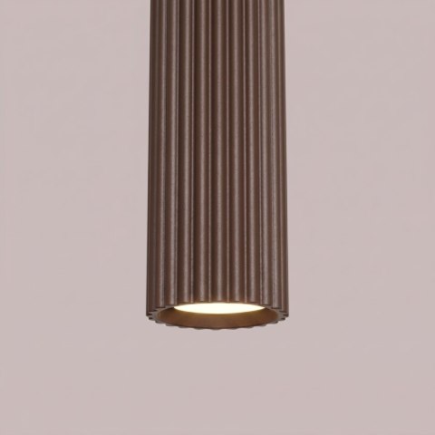 Sollux Lighting Lampa wisząca KARBON 1 brązowa