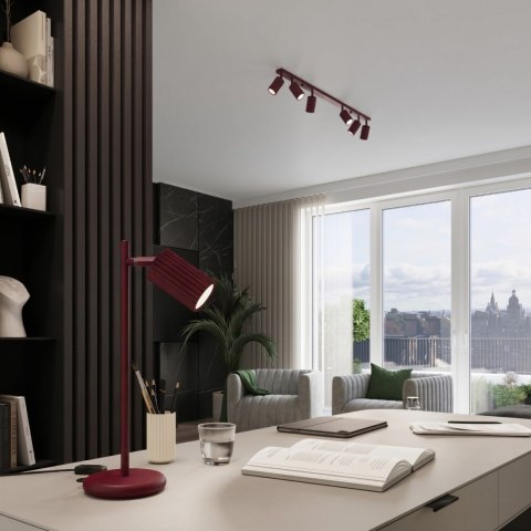 Sollux Lighting Lampa wisząca KARBON 1 burgund