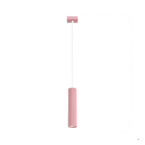 Sollux Lighting Lampa wisząca KARBON 1 różowa