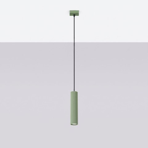 Sollux Lighting Lampa wisząca KARBON 1 szałwiowa