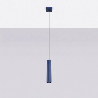 Sollux Lighting Lampa wisząca KARBON 1 ultramaryna