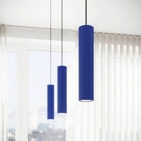 Sollux Lighting Lampa wisząca KARBON 1 ultramaryna