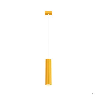 Sollux Lighting Lampa wisząca KARBON 1 żółta