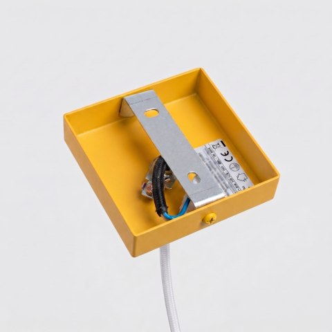 Sollux Lighting Lampa wisząca KARBON 1 żółta