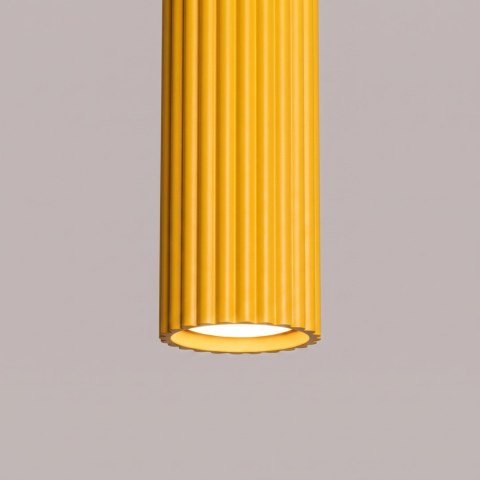 Sollux Lighting Lampa wisząca KARBON 1 żółta