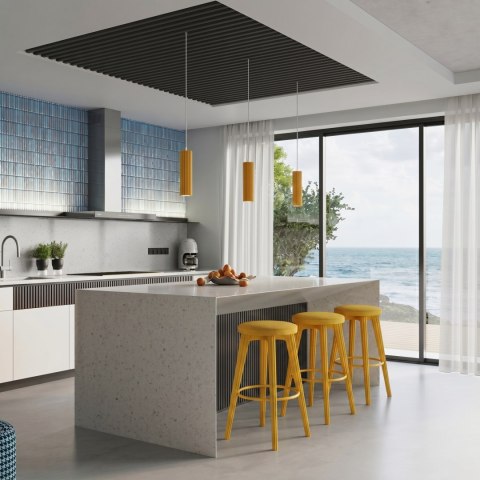 Sollux Lighting Lampa wisząca KARBON 1 żółta