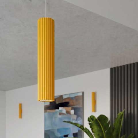 Sollux Lighting Lampa wisząca KARBON 1 żółta