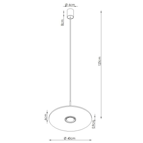 Sollux Lighting Lampa wisząca OVO 1 brązowa/beżowa filc Gx53