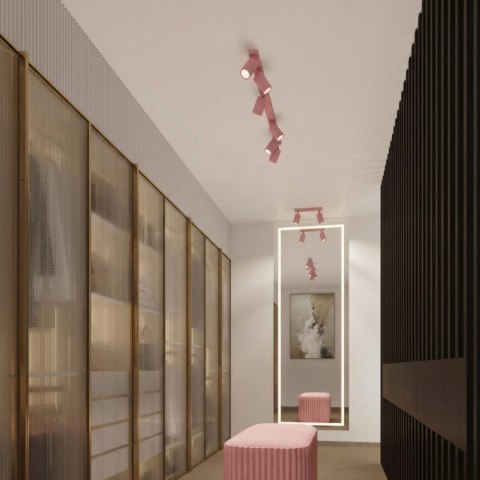 Sollux Lighting Plafon KARBON 10 różowy