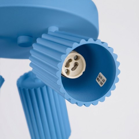 Sollux Lighting Plafon KARBON 3P błękitny