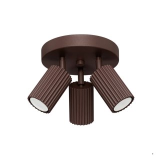 Sollux Lighting Plafon KARBON 3P brązowy