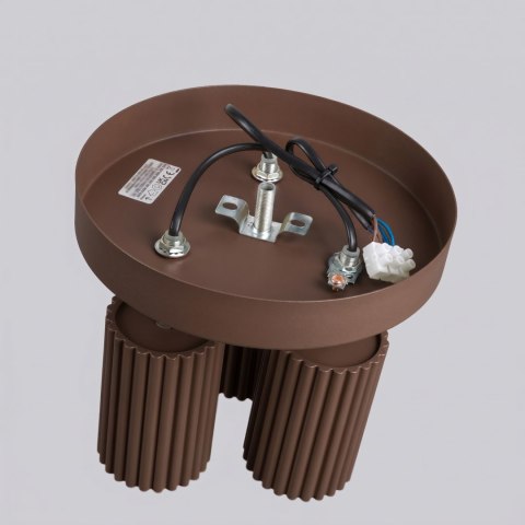 Sollux Lighting Plafon KARBON 3P brązowy