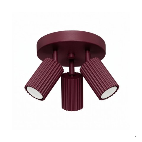 Sollux Lighting Plafon KARBON 3P burgund