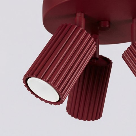 Sollux Lighting Plafon KARBON 3P burgund