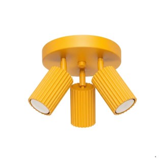 Sollux Lighting Plafon KARBON 3P żółty