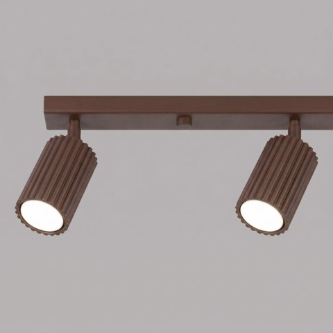 Sollux Lighting Plafon KARBON 4L brązowy