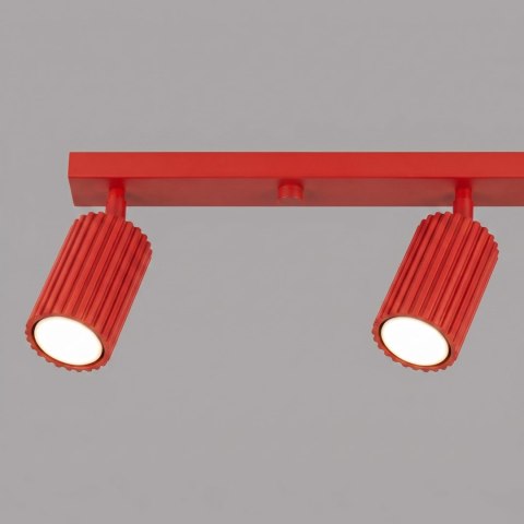 Sollux Lighting Plafon KARBON 4L czerwony