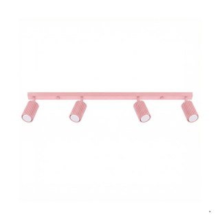 Sollux Lighting Plafon KARBON 4L różowy