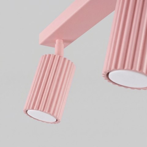 Sollux Lighting Plafon KARBON 4L różowy