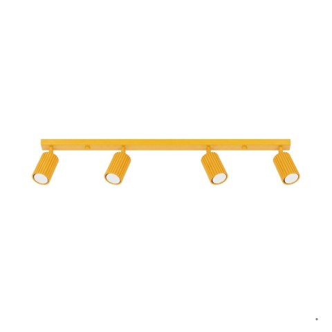 Sollux Lighting Plafon KARBON 4L żółty