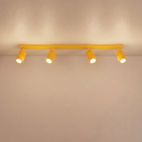 Sollux Lighting Plafon KARBON 4L żółty