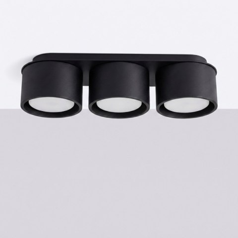 Sollux Lighting Plafon MODO 3 czarny Gx53