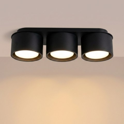 Sollux Lighting Plafon MODO 3 czarny Gx53