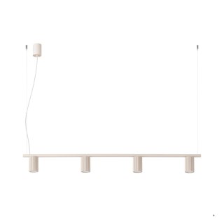 Sollux Lighting Żyrandol KARBON 4 beżowa