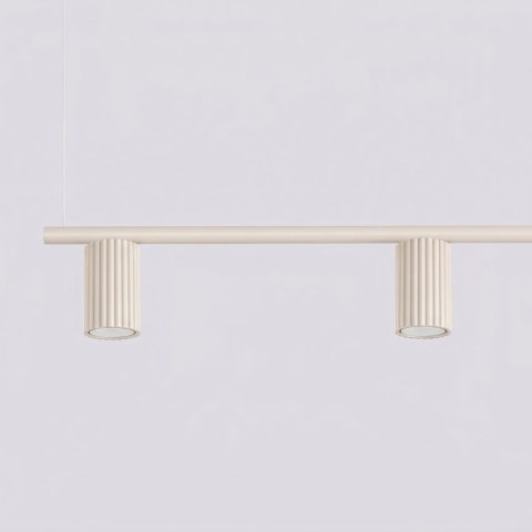 Sollux Lighting Żyrandol KARBON 4 beżowa