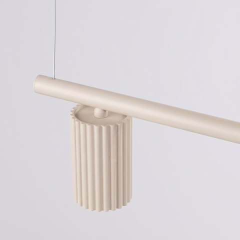 Sollux Lighting Żyrandol KARBON 4 beżowa