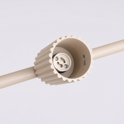 Sollux Lighting Żyrandol KARBON 4 beżowa