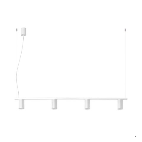 Sollux Lighting Żyrandol KARBON 4 biała