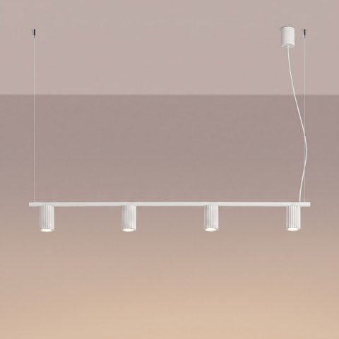 Sollux Lighting Żyrandol KARBON 4 biała