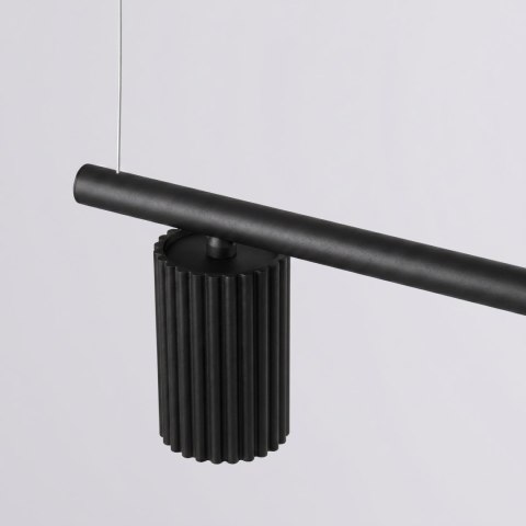 Sollux Lighting Żyrandol KARBON 4 czarna