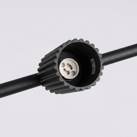 Sollux Lighting Żyrandol KARBON 4 czarna