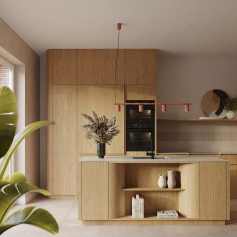 Sollux Lighting Żyrandol KARBON 4 ochra czerwona