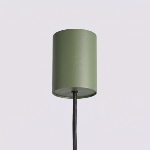 Sollux Lighting Żyrandol KARBON 4 zielona oliwka