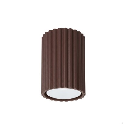 Sollux Lighting Plafon KARBON 10 brązowy