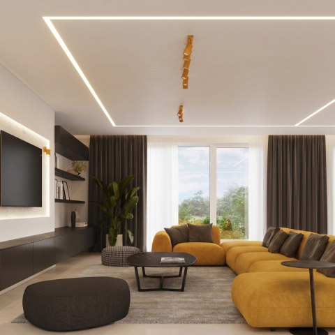 Sollux Lighting Kinkiet RING żółty