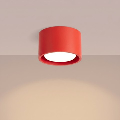Sollux Lighting Plafon MODO 1 czerwony Gx53