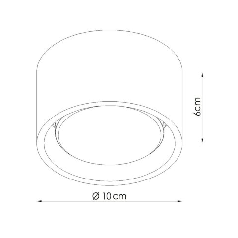 Sollux Lighting Plafon MODO 1 szałwiowy Gx53
