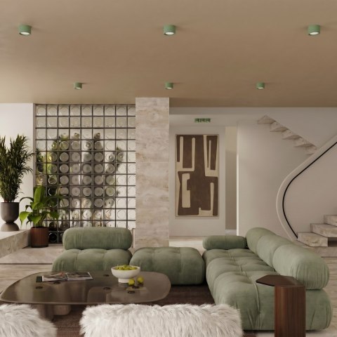 Sollux Lighting Plafon MODO 1 szałwiowy Gx53