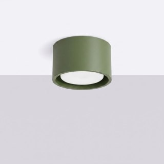 Sollux Lighting Plafon MODO 1 zielona oliwka Gx53