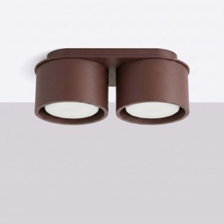 Sollux Lighting Plafon MODO 2 brązowy Gx53