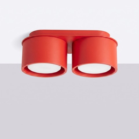Sollux Lighting Plafon MODO 2 czerwony Gx53