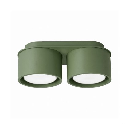 Sollux Lighting Plafon MODO 2 zielona oliwka Gx53