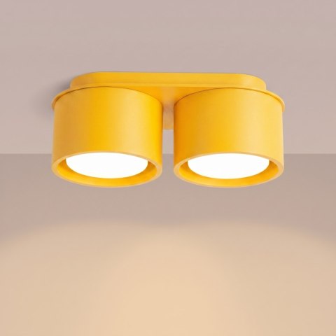 Sollux Lighting Plafon MODO 2 żółty Gx53