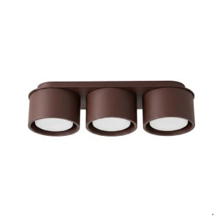 Sollux Lighting Plafon MODO 3 brązowy Gx53