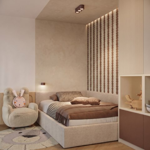 Sollux Lighting Plafon MODO 3 brązowy Gx53